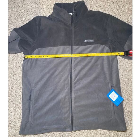 Columbia - Basin Trail Gray Fleece Jacket - Men's Size XXL Big and Tall - Picture 5 of 11